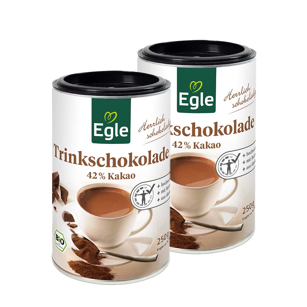 Bio Trinkschokolade, 2 x 250 g