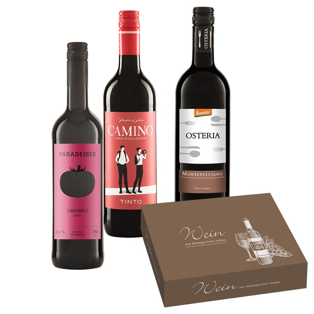 Bio Rotwein-Paket, 3 x 0.75 l
