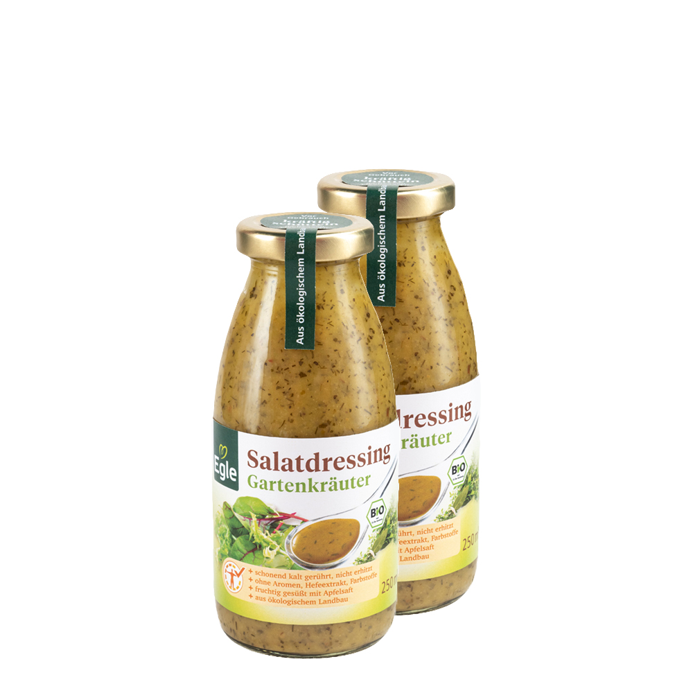 Bio Salatdressing Gartenkräuter 2 x 250 ml