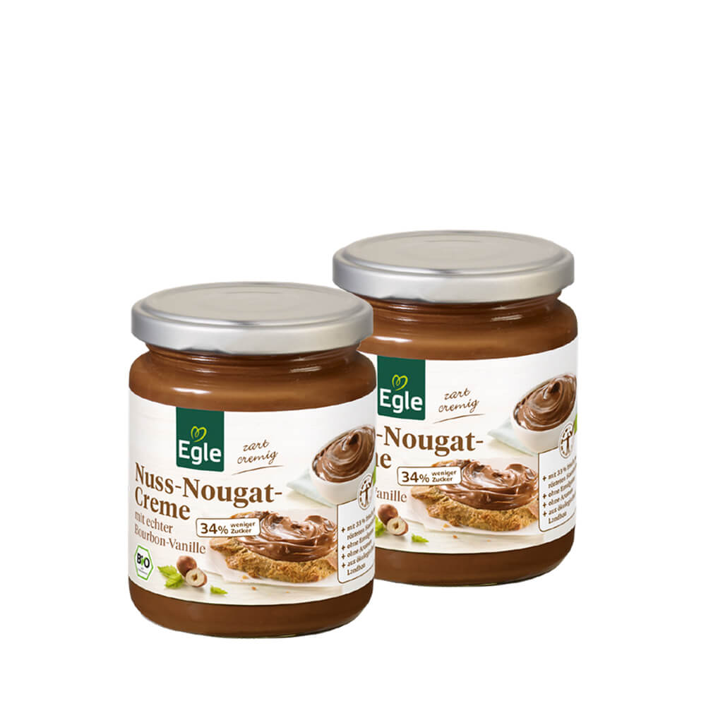Nuss-Nougat-Creme, 2 x 250 g – Doppelpack