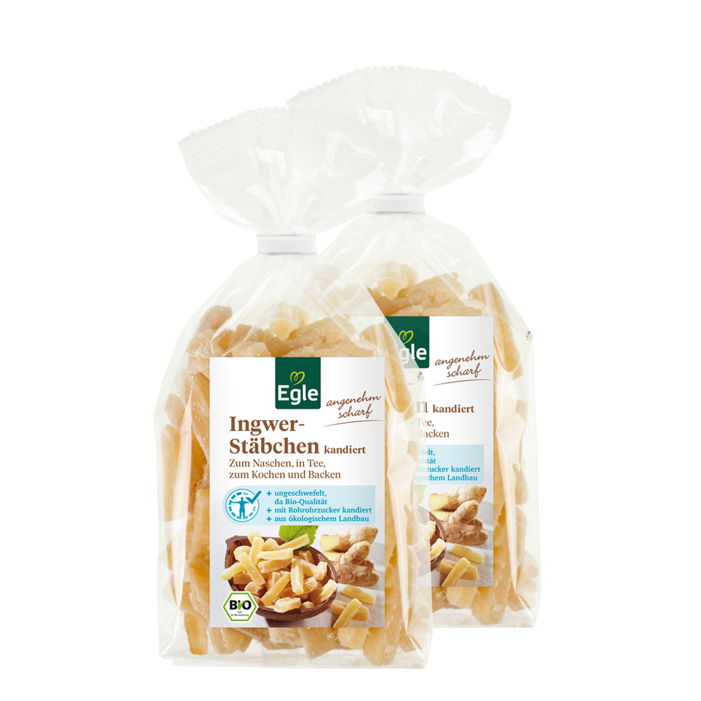 Bio Ingwer-Stäbchen 2 x 250 g