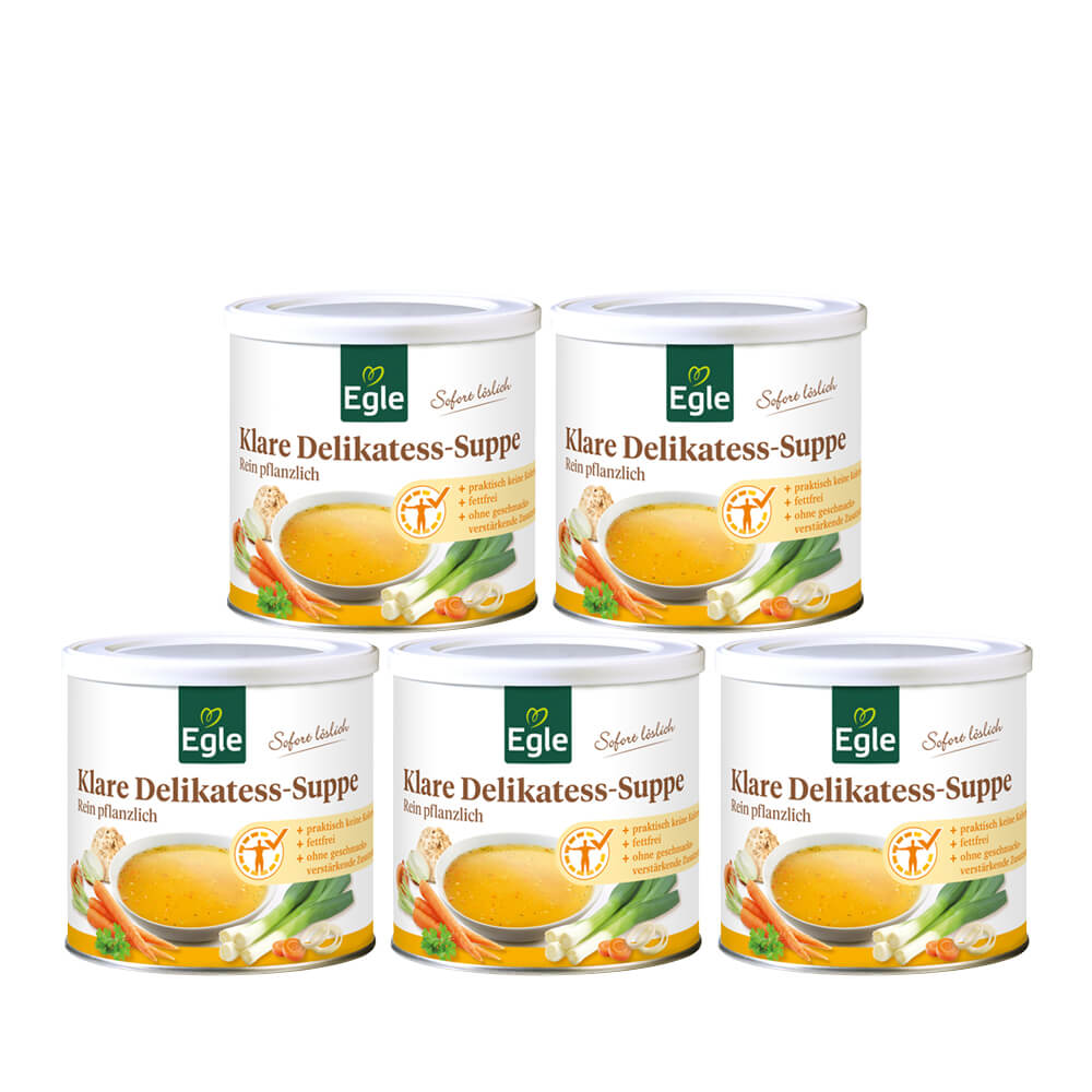 Klare Delikatess-Suppe-Sparpaket, 5 x 400 g