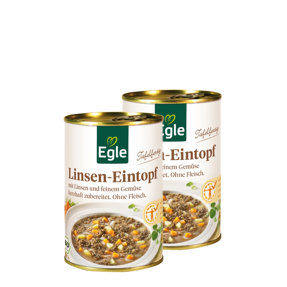 Bio Linsen-Eintopf, 2 x 400 g - Doppelpack