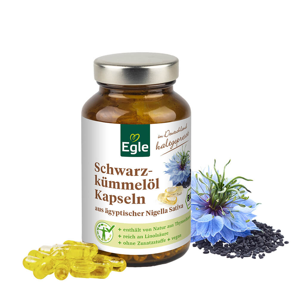 Bio Schwarzkümmelöl Kapseln, 130 Kapseln