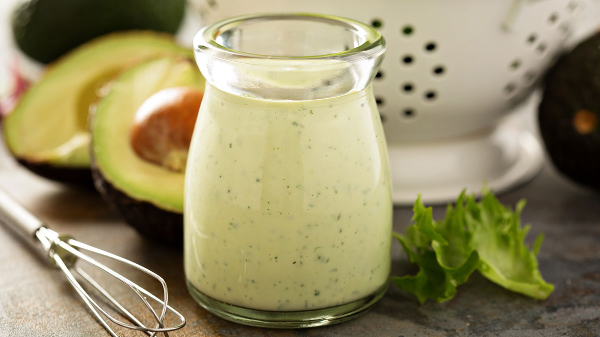 Rezept: Joghurtdressing mit Avocadoöl Avocado-Dressing