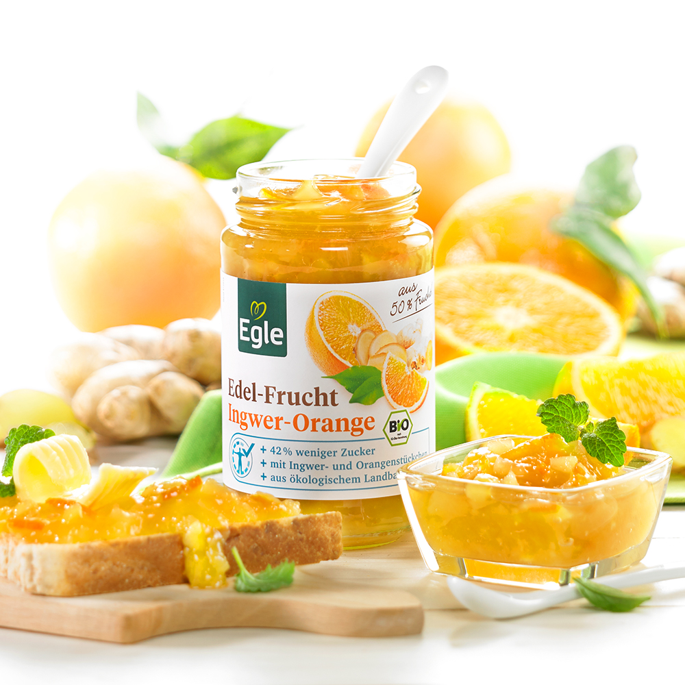 Bio Edel-Frucht Ingwer-Orange, 250 g