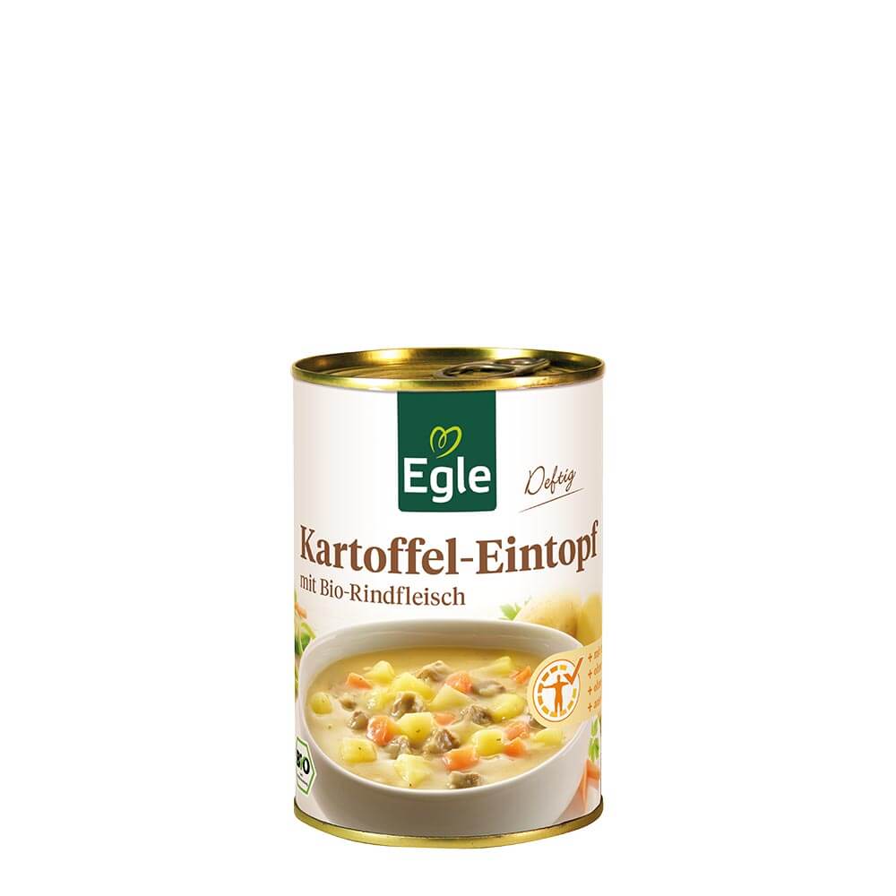 Bio Kartoffeleintopf mit Rindfleisch, 400 g