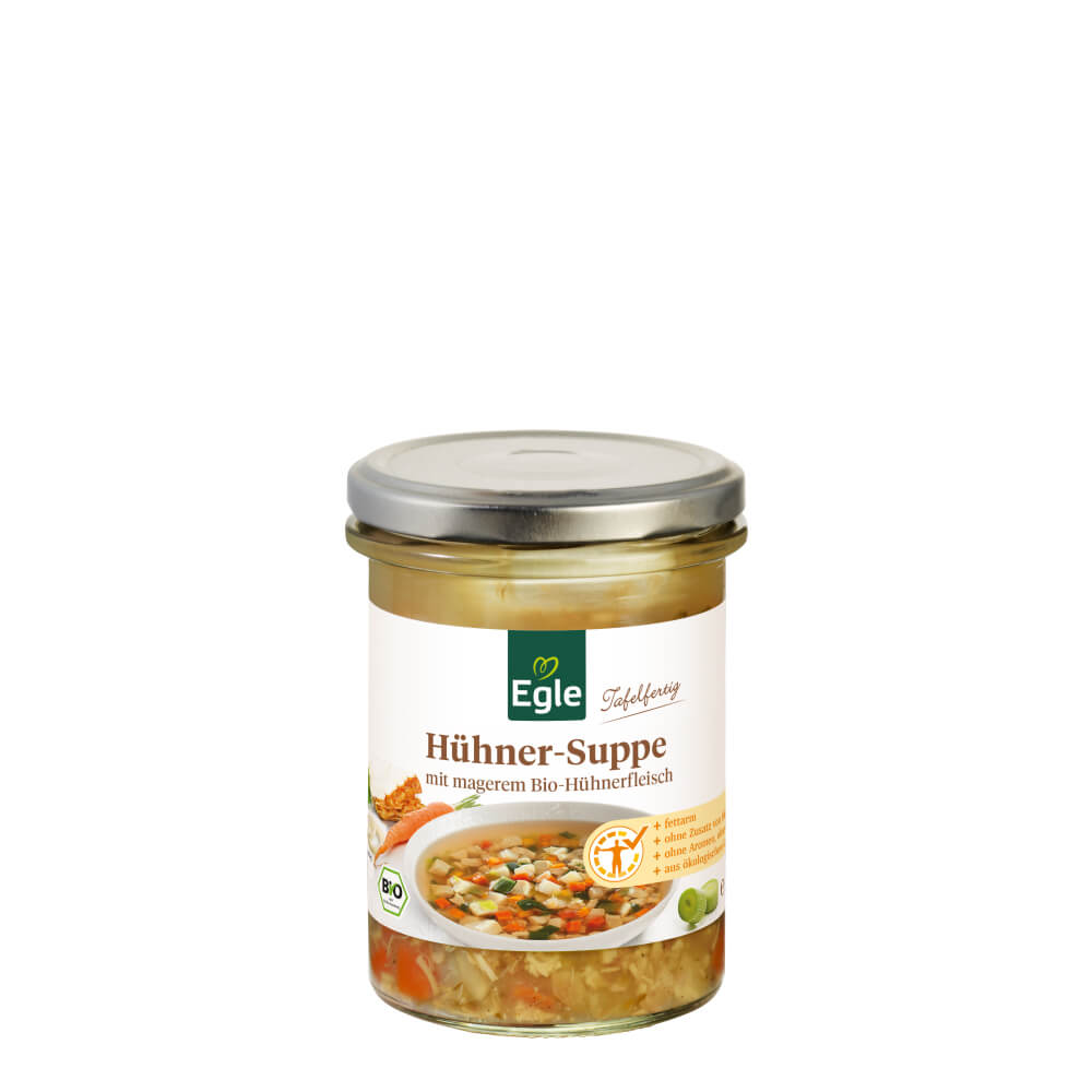 Bio Hühnersuppe mit Gemüse 350 ml