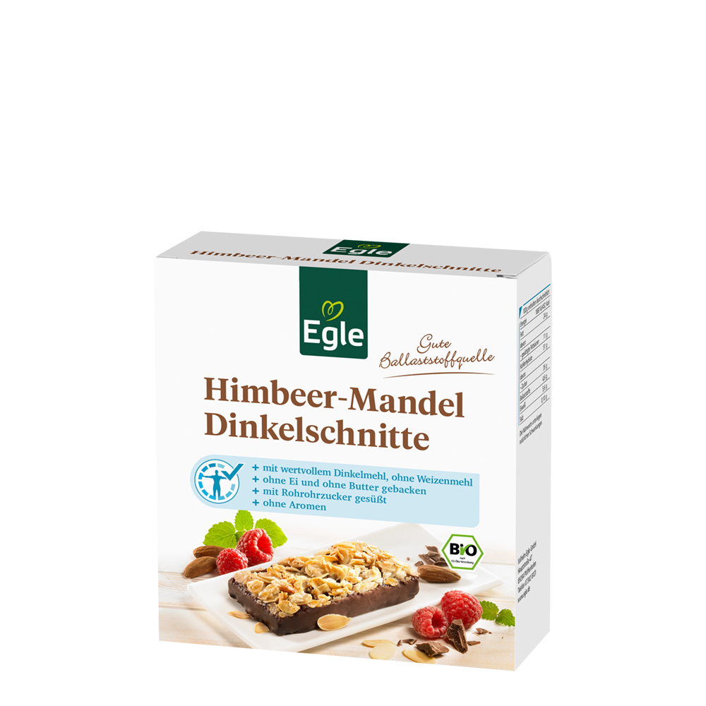 Bio Himbeer-Mandel-Dinkelschnitte 2 x 75 g