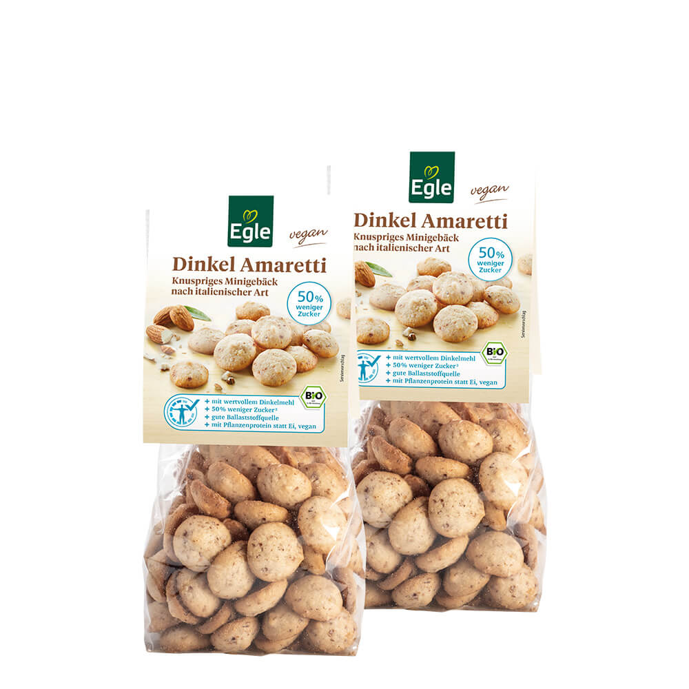 Bio Dinkel Amarettini, 2 x 150 g