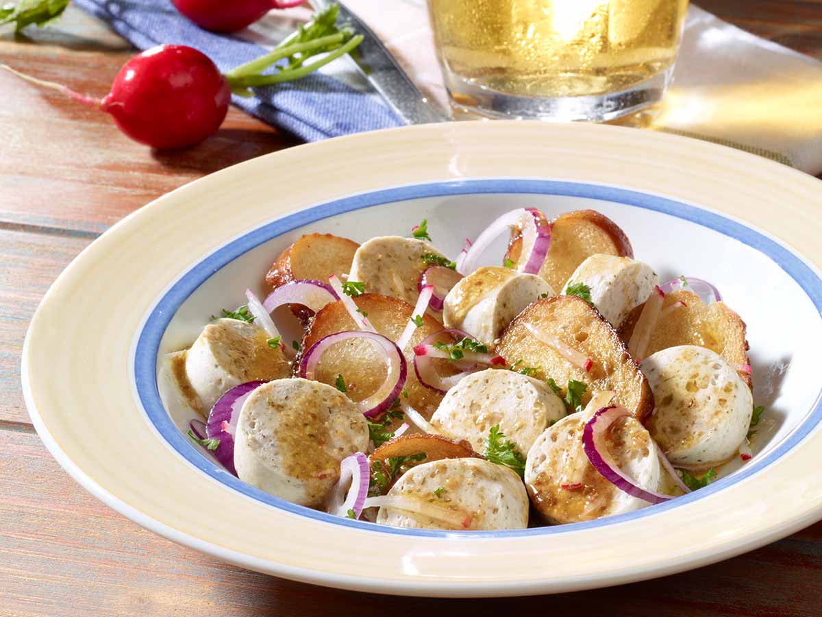 Rezept: Weißwurstsalat Weißwurstsalat
