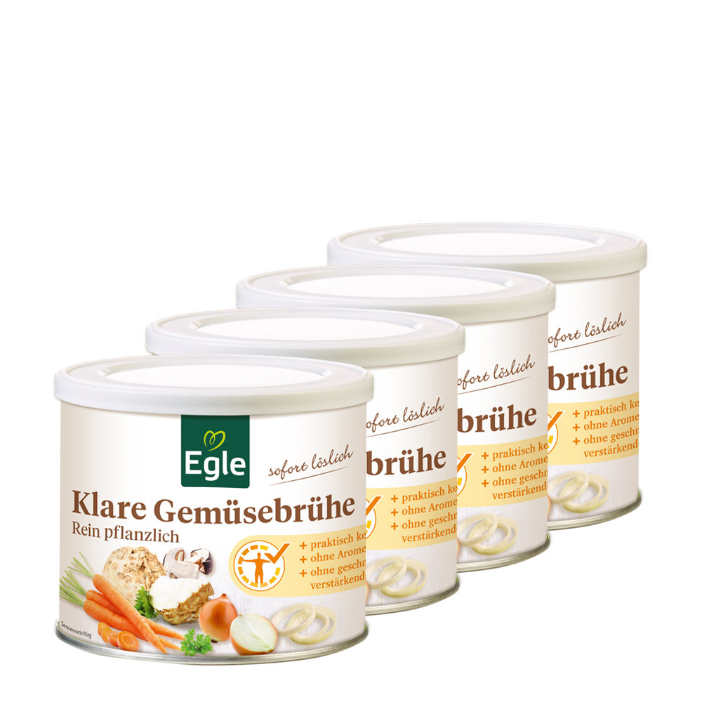 Klare Gemüsebrühe Sparpaket, 4 x 320 g