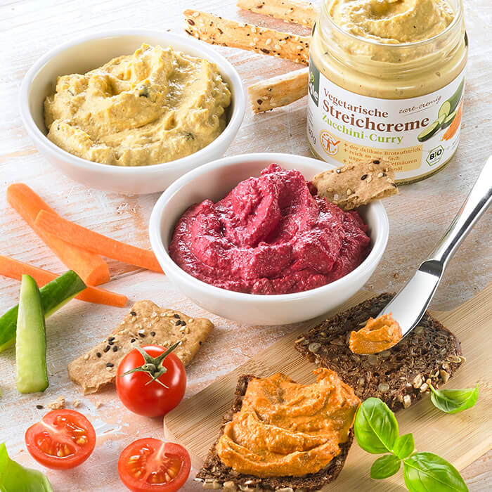 Vegetarische-Streichcremes 