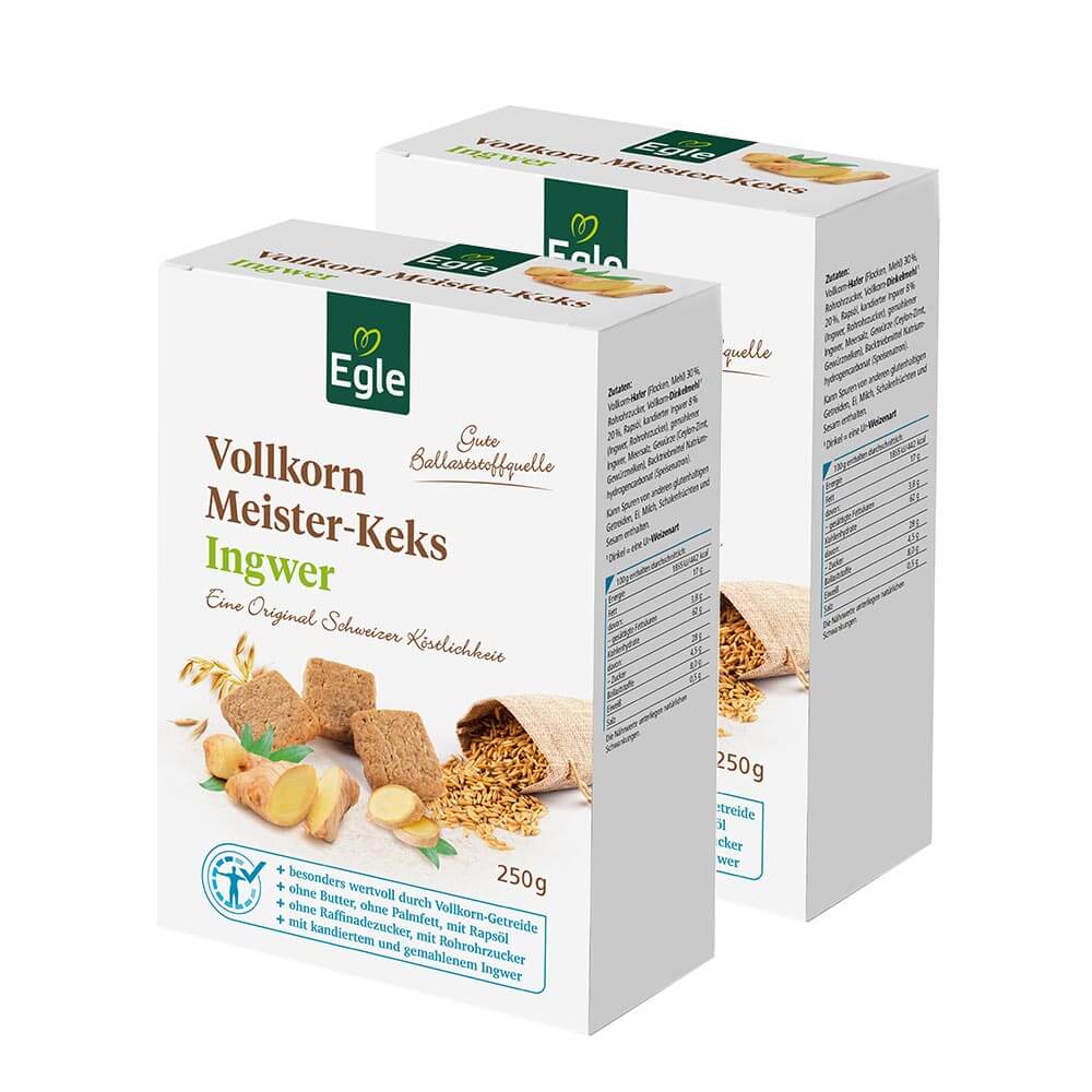 Vollkorn Meister-Keks Ingwer 2 x 250 g 