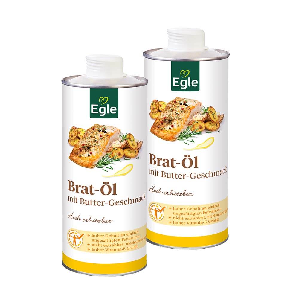 Brat-Öl mit Butter-Geschmack, 2 x 0.75 l - Aktion